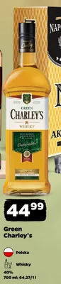 Whisky Green Charley's 40% Polska promocja w Netto