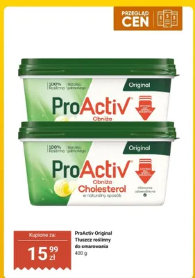 roślinny do smarowania ProActiv Original promocja w Dino