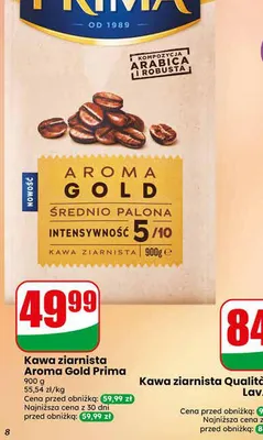 Kawa ziarnista Aroma Gold Prima promocja w Dino