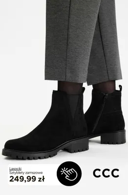 Sztyblety zamszowe Lasocki promocja w CCC