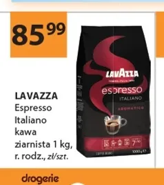 Kawa ziarnista Espresso Italiano Lavazza promocja w Drogerie Laboo