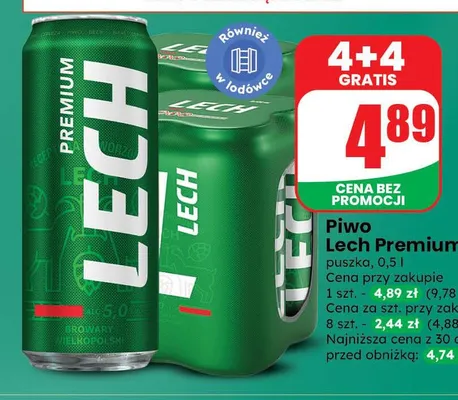 Piwo Lech Premium promocja w Dino