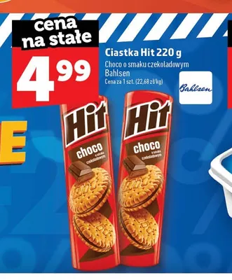 Ciastka Hit choco o smaku czekoladowym promocja w TOPAZ