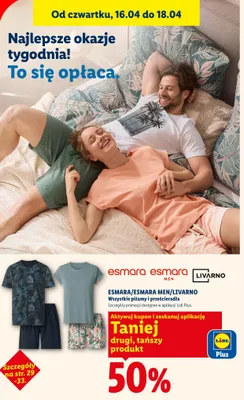 Wszystkie piżamy i prześcieradła DRUGIE -50% promocja w Lidl