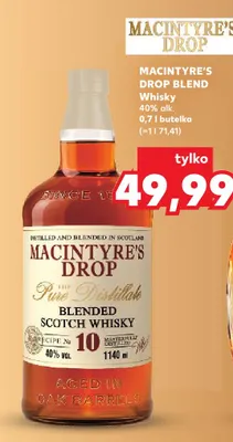 Whisky Macintyre's Drop Blend promocja w Kaufland