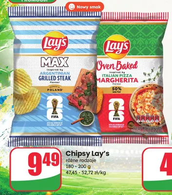 Chipsy Lay's MAX Argentinian Grilled Steak promocja w Dino