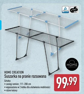 Suszarka na pranie rozsuwana promocja w Aldi