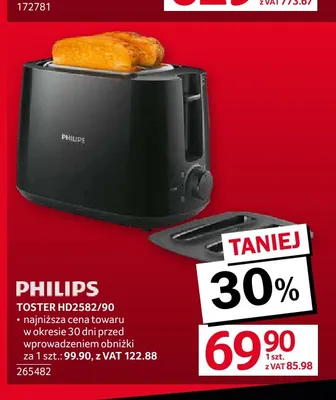 Toster HD2582/90 Philips promocja w Selgros