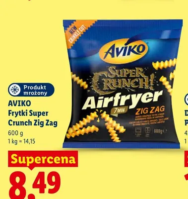 Frytki Super Crunch Zig Zag Aviko promocja w Lidl