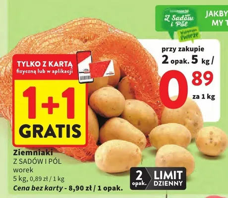 Ziemniaki worek promocja w Intermarche