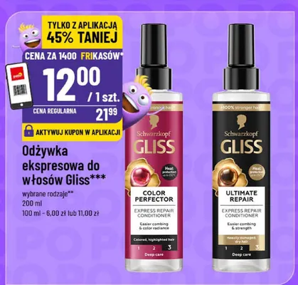 Odżywka ekspresowa do włosów Gliss Ultimate Repair Express Repair Schwarzkopf promocja w POLOmarket