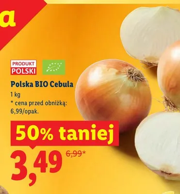 Cebula BIO promocja w Lidl
