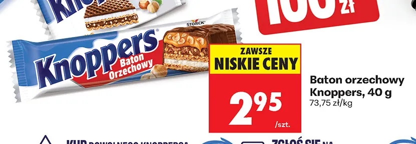 Baton orzechowy Knoppers promocja w Biedronka