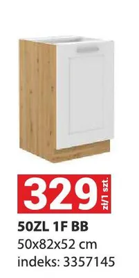 Szafka 50ZL 1F BB 50x82x52cm promocja w Merkury Market