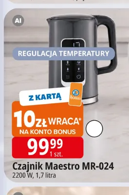 Czajnik Maestro MR-024 1,7 l promocja w Leclerc