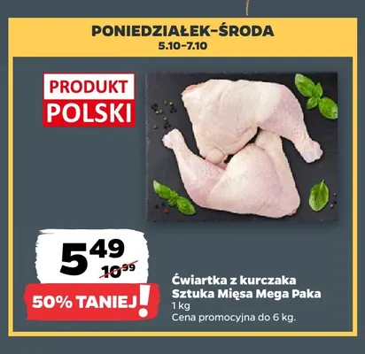 Ćwiartka z kurczaka Sztuka Mięsa Mega Paka promocja w Netto