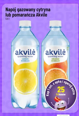 Napój gazowany pomarańcza Akvile promocja w POLOmarket