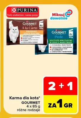 Karma dla kota Gourmet 4-pak promocja w Carrefour Market