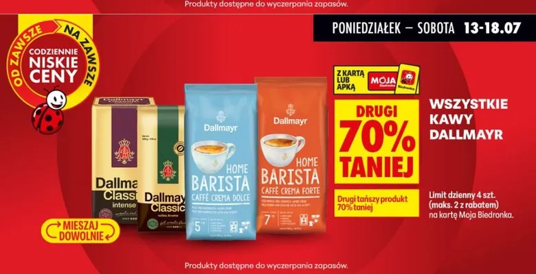 Kawa ziarnista Dallmayr Home Barista Caffè Crema Forte promocja w Biedronka