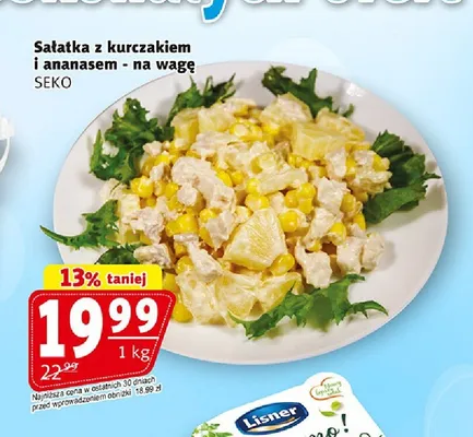 Sałatka z kurczakiem i ananasem na wagę SEKO promocja w Prim Market