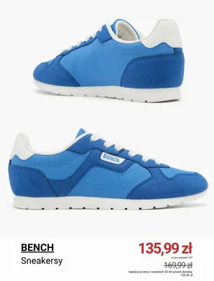 Sneakersy Bench promocja w Deichmann