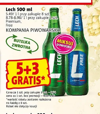 Piwo Lech Premium promocja w Prim Market