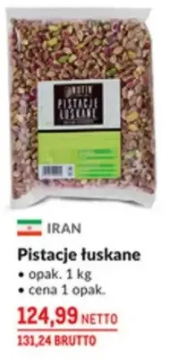 Pistacje łuskane promocja w Makro