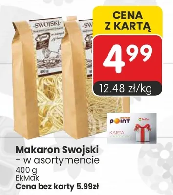 Makaron Swojski promocja w Market Point
