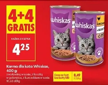 Karma dla kota Whiskas promocja w Biedronka