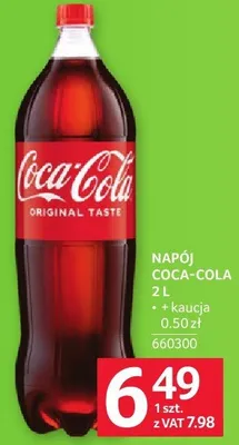 Napój Coca-Cola 2 l promocja w Selgros