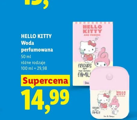 Woda perfumowana Hello Kitty promocja w Lidl