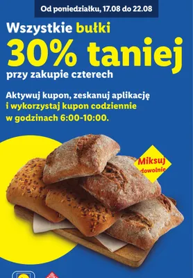 Bułki promocja w Lidl