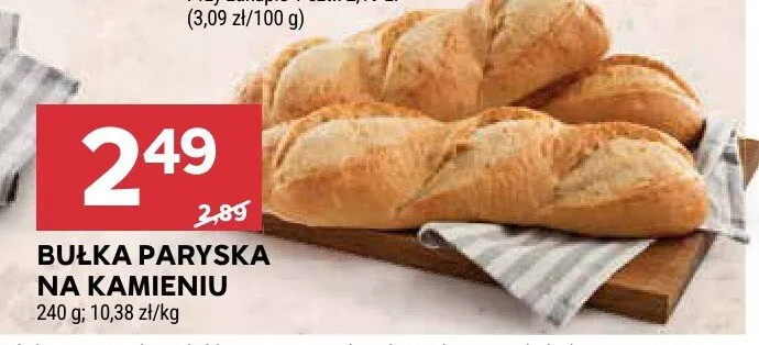 Bułka paryska na kamieniu promocja w Stokrotka