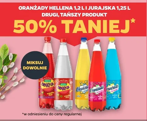 Oranżada Hellena, Jurajska (różne rodzaje) promocja w Netto