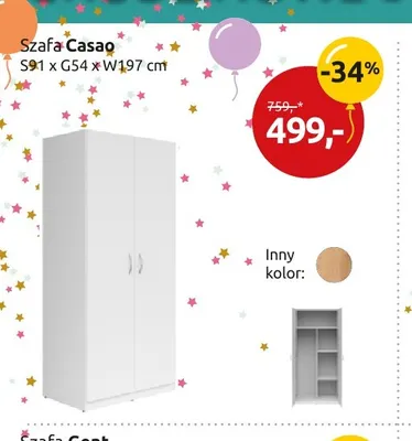 Szafa Casao promocja w Black Red White