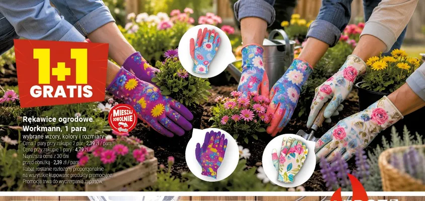 Rękawice ogrodowe Workmann promocja w Twój Market