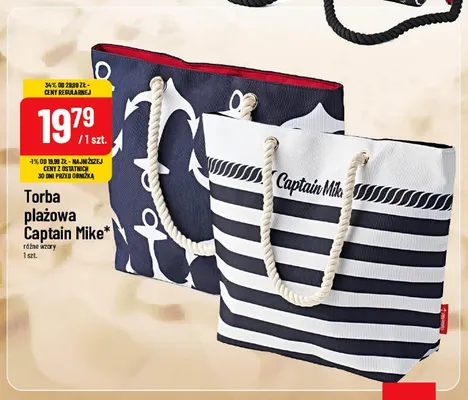 Torba plażowa Captain Mike promocja w POLOmarket