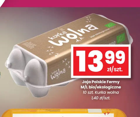Jajka kurze Polskie Fermy M/L bio/ekologiczne Kurka Wolna promocja w emma MARKET