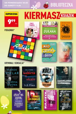 Książki różne rodzaje - poradniki, kryminał i sensacja promocja w Biedronka