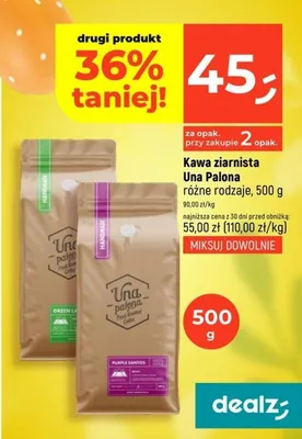 Kawa ziarnista różne rodzaje promocja w Dealz