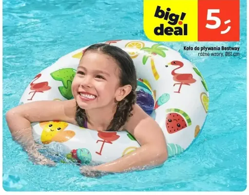 Koło do pływania Bestway Ø61 cm promocja w Dealz