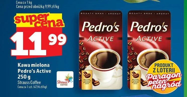 Kawa mielona Pedro's Active promocja w TOPAZ