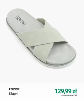 Klapki Esprit promocja w Deichmann
