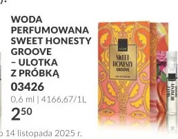 Woda perfumowana Sweet Honesty Groove - ulotka z próbką Avon promocja w AVON