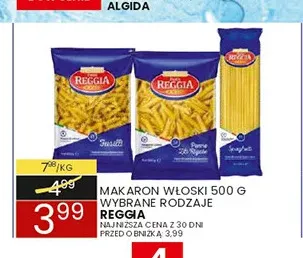 Makaron włoski Reggia promocja w Wafelek