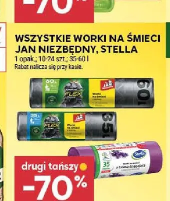 Worki na śmieci Jan Niezbędny promocja w Stokrotka