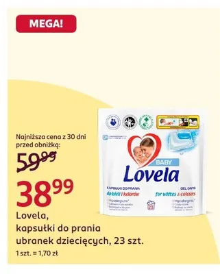 Lovela, kapsułki do prania ubranek dziecięcych, 23 szt. promocja w Rossmann