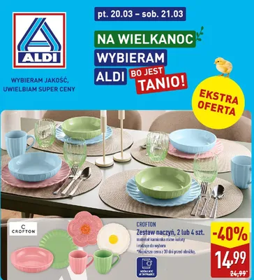 Zestaw naczyń 2 lub 4 szt. promocja w Aldi