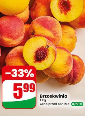 Brzoskwinia Dino promocja w Dino