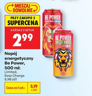 Napój energetyczny Limited promocja w Biedronka